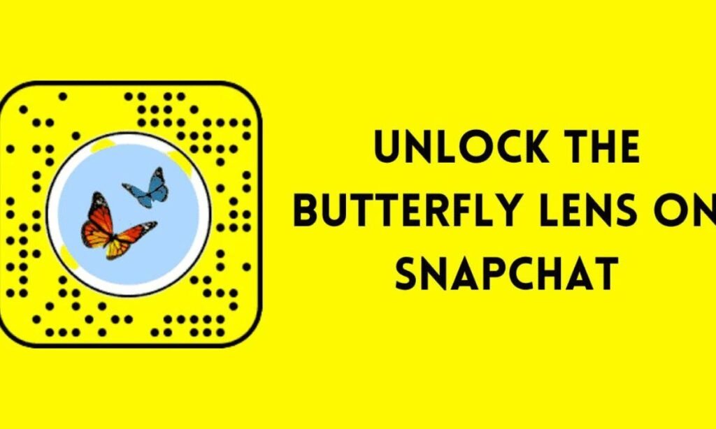Unlock The Butterflies Lens on Snapchat